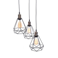  - Подвесная люстра Lumina Deco Cobi LDP 11609-3 BK