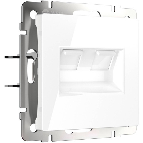 Розетка двойная Ethernet RJ-45 Werkel белый W1181101 4690389155376 