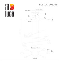  - Подвесная светодиодная люстра ST Luce Montecelio SL6104.203.06