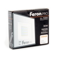  - Светодиодный прожектор Feron LL-1000 30W 6400K 41539