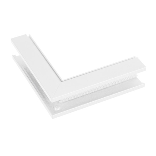 Коннектор угловой MAG-ORIENT-CON-2620-L90-EXT (WH, внешний) (Arlight, IP20 Металл, 3 года) Угловой внешний коннектор для трека MAG-ORIENT 2620. DC48V. Материал алюминий, цвет белый. Размеры 100х100х26,2 мм.