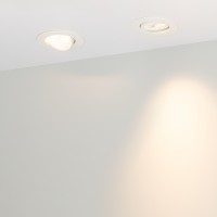  - Светильник LTD-POLAR-TURN-R90-7W Warm3000 (WH, 36 deg, 230V) (Arlight, IP20 Пластик, 3 года)
