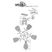  - Потолочная люстра Wedo Light Albenga 66423.01.64.05