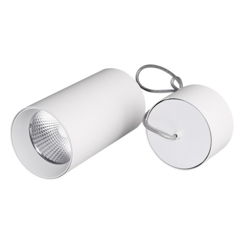 Светильник подвесной SP-POLO-R85-2-15W Day White 40deg (White, White Ring) (Arlight, IP20 Металл, 3 года) Подвесной светильник 15Вт, белый круглый корпус, белая вставка, металл. Цвет ДНЕВНОЙ БЕЛЫЙ 4000K, св.поток 1100лм, CRI(Ra)>80, угол 40°. Размер Ø85x155мм. Встроенный драйвер PRI:220-240VAC, SEC:DC 350mA 30-43V 15Вт.
