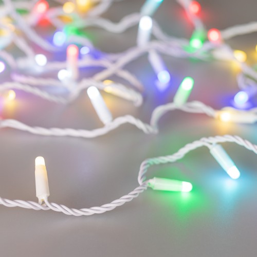 Светодиодная гирлянда ARD-STRING-CLASSIC-20000-WHITE-200LED-MILK-SYNC RGB (230V, 13W) (Ardecoled, IP65) Светодиодная гирлянда НИТЬ серии CLASSIC. Размер 20000 мм. Цвет светодиодов RGB (3 кристалла в одном диоде), эффект динамики с помощью контроллера с пультом (продается отдельно). Провод из белого ПВХ, диаметр 2.3 мм. 200 светодиодов размером 7 мм, молочно-белый выпуклый колпачок. Напряжение питания 230 В, потребляемая мощность 13 Вт, степень пылевлагозащиты IP65. Для эксплуатации и выбора динамического режима необходимо приобрести аксессуар для подключения.