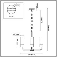  - Подвесная люстра Odeon Light Stepi 4659/6