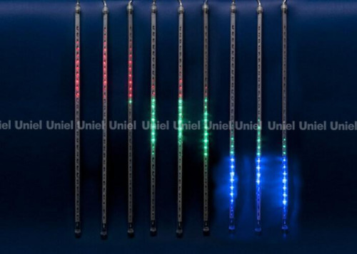 Уличная светодиодная гирлянда Uniel занавес Падающие звезды 220V разноцветный ULD-E2405-240/DTK MULTI IP44 METEOR 11122 