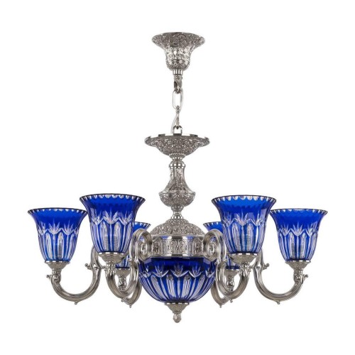 Подвесная люстра Bohemia Ivele 72203P/6/175 Ni P2 U Clear-Blue/H-1I 