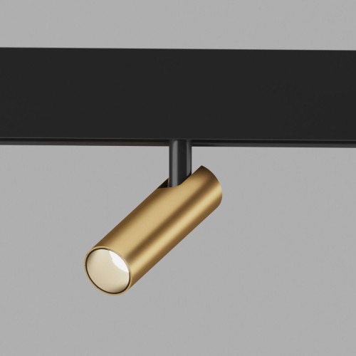 Slim Magnetic Трековый светильник 7W 4200K Cubo (латунь) 