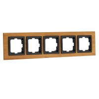  - Рамка 5-постовая Mono Electric Style бамбук 107-530000-164