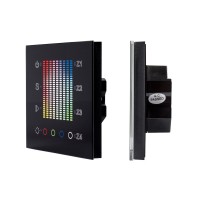  - Панель Sens SR-2831AC-RF-IN Black (220V,RGB,4зоны) (Arlight, IP20 Пластик, 3 года)