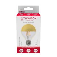 - Лампа светодиодная филаментная Thomson E27 5,5W 2700K шар прозрачная TH-B2380