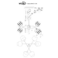  - Потолочная люстра Wedo Light Долиани 66400.01.13.06