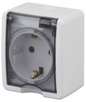  - Розетка ЭРА Эксперт 2P E IP54 16A 250V 11-2401-01 Б0020712