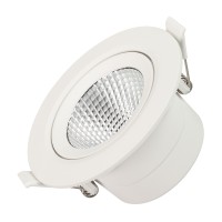  - Светильник LTD-POLAR-TURN-R105-10W Warm3000 (WH, 36 deg, 230V) (Arlight, IP20 Пластик, 3 года)