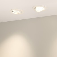  - Светильник LTD-POLAR-TURN-R105-10W Warm3000 (WH, 36 deg, 230V) (Arlight, IP20 Пластик, 3 года)