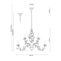  - Подвесная люстра Lucia Tucci Fiori Di Rose 185.10.5