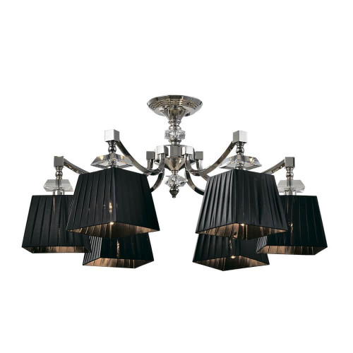 Потолочная люстра Lumien Hall Fabriano LH1055/6C-NK-BK 