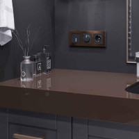  - Рамка на 3 поста коричневый алюминий Werkel W0031714 4690389158193