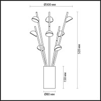  - Настольная лампа Odeon Light Verica 4156/24TL