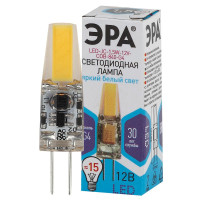  - Лампа светодиодная ЭРА G4 1,5W 4000K прозрачная LED JC-1,5W-12V-COB-840-G4 Б0033198