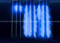  - Уличная светодиодная гирлянда Uniel занавес 220V синий ULD-E1505-336/DTK BLUE IP44 TWISTED METEOR UL-00000167
