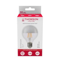  - Лампа светодиодная филаментная Thomson E27 5,5W 4500K шар прозрачная TH-B2377