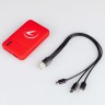 Внешний аккумулятор с подсветкой Skyline 5000mAh красный КРАСН, гравировка 1+0 (Arlight, -) - Внешний аккумулятор с подсветкой Skyline 5000mAh красный КРАСН, гравировка 1+0 (Arlight, -)
