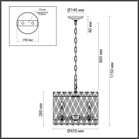  - Подвесная люстра Odeon Light Selva 4795/8