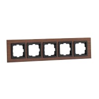  - Рамка 5-постовая Mono Electric Style орех 107-510000-164