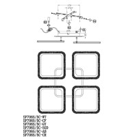  - Потолочная люстра Seven Fires Vegejr SF7065/5C-SGD-BL