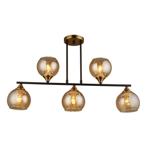 Потолочная люстра IMEX MD.1234-5-S BK+CP 