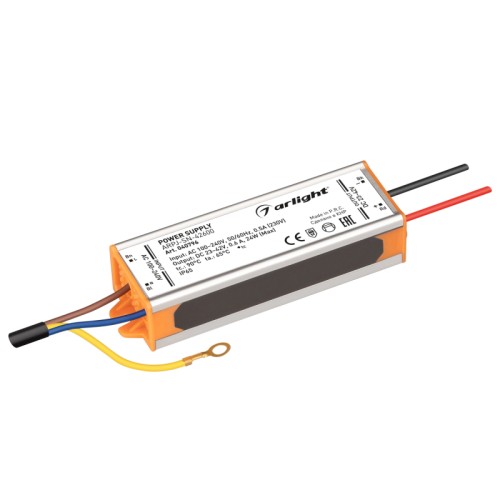 Блок питания ARPJ-SN-42600 (24W, 23-42V, 600mA) (Arlight, IP65 Металл, 3 года) 
