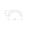 Экран ARH-KANT-H8-2000 Round Opal (Arlight, Пластик) - Экран ARH-KANT-H8-2000 Round Opal (Arlight, Пластик)