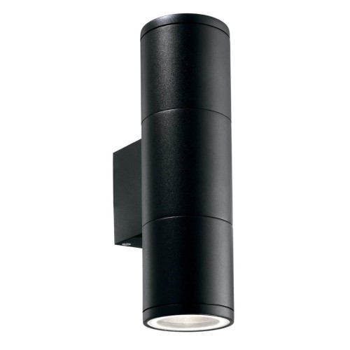 Уличный настенный светильник Ideal Lux Gun AP2 Small Nero 100395 