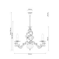  - Подвесная люстра Lucia Tucci Fiori Di Rose 185.8
