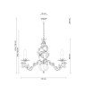 Подвесная люстра Lucia Tucci Fiori Di Rose 185.8 - Подвесная люстра Lucia Tucci Fiori Di Rose 185.8