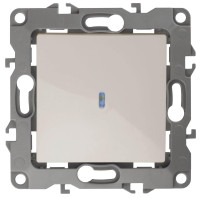  - Выключатель одноклавишный с подсветкой ЭРА 12 10AX 250V 12-1102-02 Б0014634