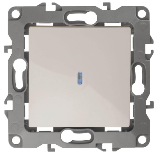 Выключатель одноклавишный с подсветкой ЭРА 12 10AX 250V 12-1102-02 Б0014634 