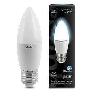 Лампа светодиодная Gauss E27 6.5W 4100К матовая 103102207 