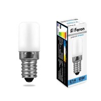  - Лампа светодиодная Feron E14 2W 6400K Цилиндр Матовая LB-10 25988
