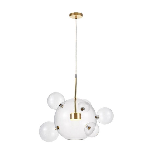 Подвесной светодиодный светильник Lumina Deco Neroni LDP 6016-5+1 GD 