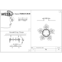  - Потолочная светодиодная люстра Wedo Light Доминика 75306.01.09.05