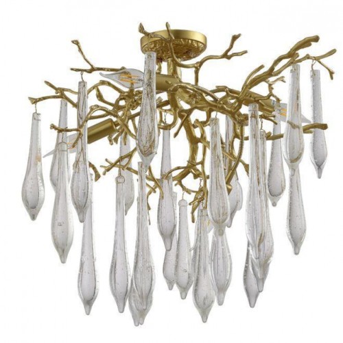 Потолочная люстра Crystal Lux Reina PL5 D600 Gold Pearl 