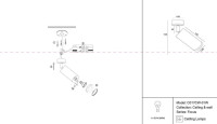  - Потолочный светильник Technical C017CW-01W