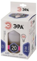  - Лампа светодиодная ЭРА E27 20W 6000K матовая LED G120-20W-6000K-E27 Б0049082