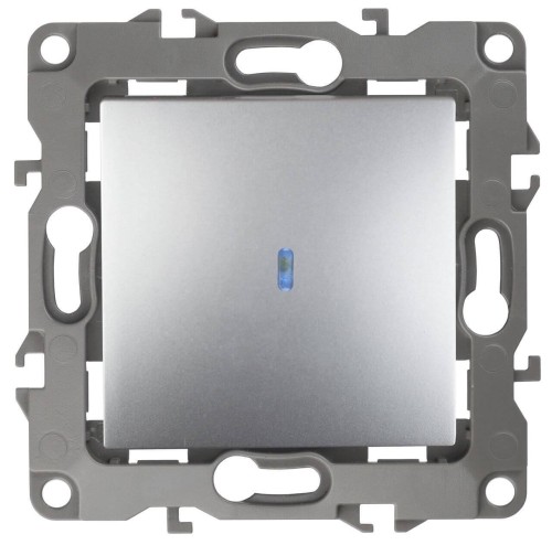 Выключатель одноклавишный с подсветкой ЭРА 12 10AX 250V 12-1102-03 Б0014635 