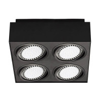  - Встраиваемый светильник Zumaline Boxy cl 4 20076-BK