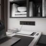 Телефонная розетка RJ-11 Werkel черный матовый W1182008 4690389156960 - Телефонная розетка RJ-11 Werkel черный матовый W1182008 4690389156960