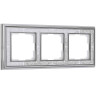 Рамка на 3 поста хром/белый Werkel W0031431 4690389159428 - Рамка на 3 поста хром/белый Werkel W0031431 4690389159428
